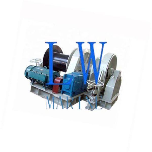 Combined electric mooring windlass