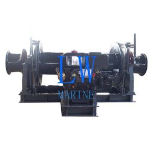 Diesel Engine Double Drum Winch