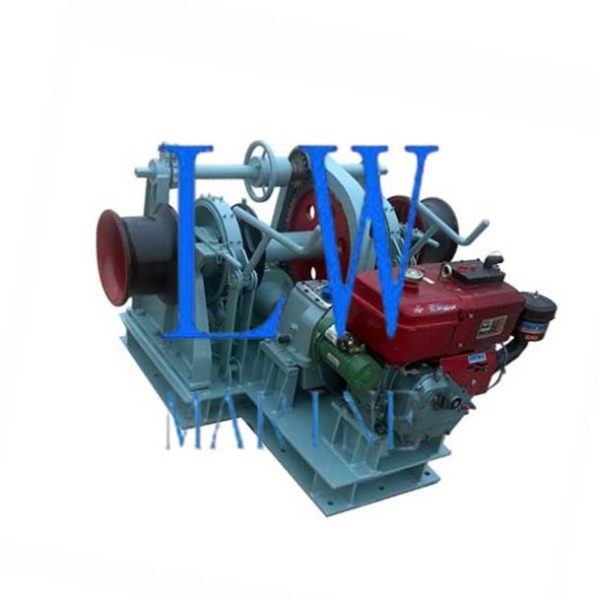 Marine diesel anchor windlass