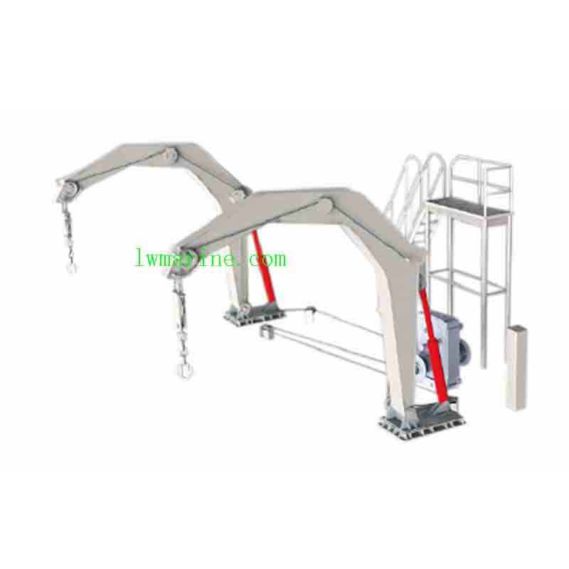 Gravity Luffing Arm Type Davit