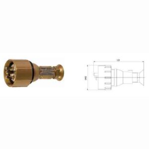 10A 16A Marine Brass Plug