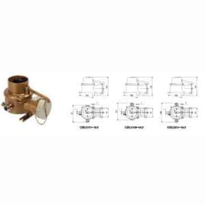 16A Marine Brass Socket with Chain Switch