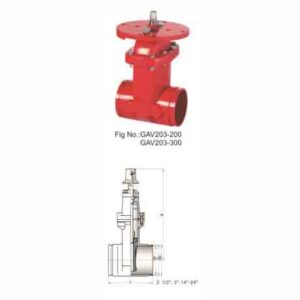 200PSI NRS GROOVED END RESILIENT SEAT GATE VALVE