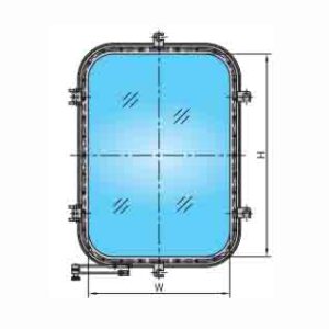 A0 CLASS FIREPROOF OPEN TYPE RECTANGULAR WINDOW