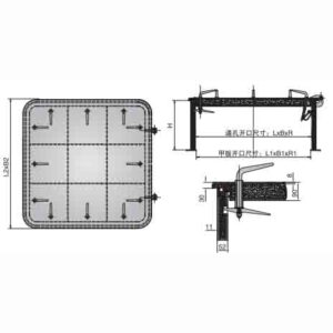 A60 FIREPROOF WATERTIGHT HATCH COVER