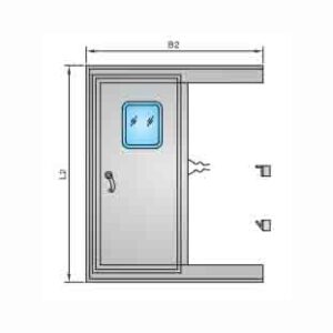 ALUMINIUM ALLOY SLIDING DOOR FOR WHEELHOUSE