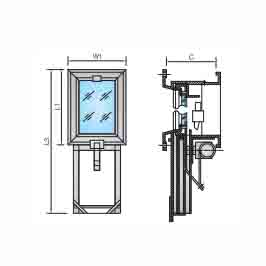 ALUMINIUM BALANCED LIFT MARINE WINDOW