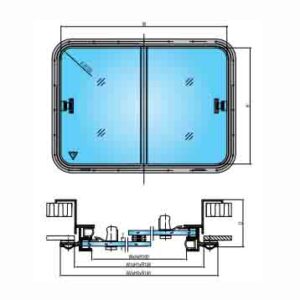 ALUMINIUM DOUBLE SLIDING WINDOW