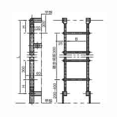 ALUMINIUM PIPE VERTICAL LADDER