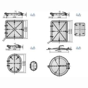 ALUMINIUM WATERTIGHT HATCH COVER