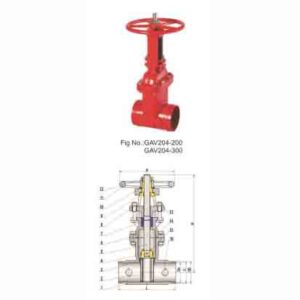 AWWA C515 GROOVED END RESILIENT SEAT GATE VALVE