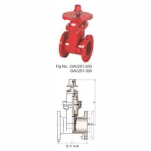 AWWA C515 NRS CAST IRON RESILIENT SEAT GATE VALVE