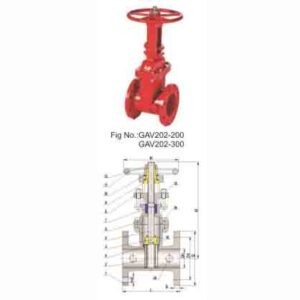 AWWA C515 OS&Y CAST IRON RESILIENT SEAT GATE VALVE