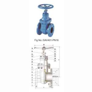 BS5150 PN16 NRS CAST IRON GATE VALVE