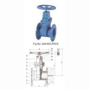 BS5163 PN16 TYPE-B RESILIENT SEAT GATE VALVE