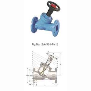 BS7350 PN16 CAST IRON BALANCING VALVE