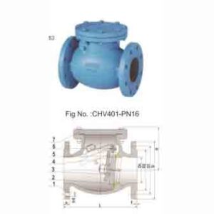 CAST IRON SWING CHECK VALVE PN16