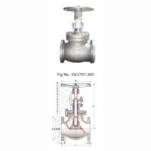 CLASS300 CAST STEEL GLOBE VALVE