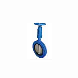 Center boat worm gear U - type butterfly valve