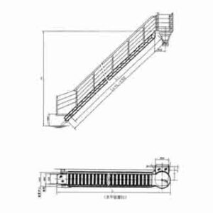 Fixed Arc Step Aluminum Alloy Accommodation Ladder