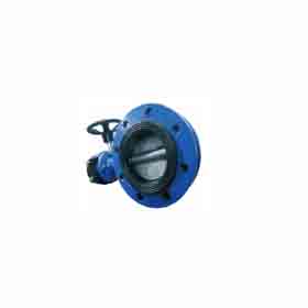 JIS Standard worm gear short series flange butterfly valve