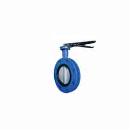 JIS standard Lever U - type flange butterfly valve