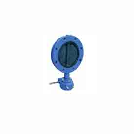 JIS standard worm gear U - type flange butterfly valve