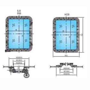 MARINE RECTANGULAR WINDOW
