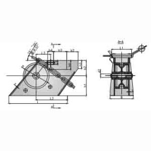 MARINE ROLLER LEVER CHAIN STOPPER