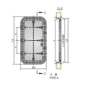MARINE WEATHERTIGHT SINGLE-LEAF ALUMINIUM DOOR