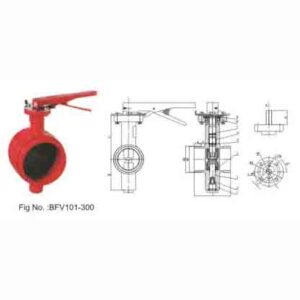 MSS SP-67 300PSI GROOVED-END BUTTERFLY VALVE