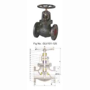 MSS SP-85 CLASS125 CAST IRON GLOBE VALVE