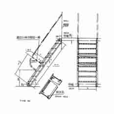 Marine Steel Inclined Ladder