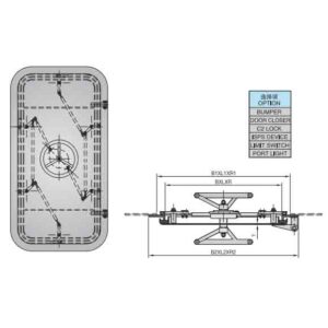 QUICK CLOSE WEATHERTIGHT DOOR HAND WHEEL TYPE