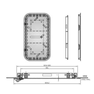 QUICK CLOSE WEATHERTIGHT STEEL DOOR FLUSH TYPE