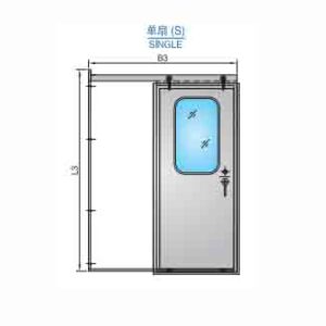 STAINLESS STEEL ALUMINIUM SLIDING DOOR FOR CABIN