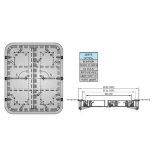 STEEL DOUBLE-LEAF QUICK ACTION WEATHERTIGHT DOOR