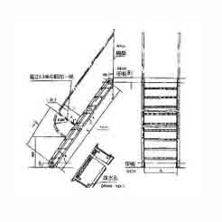 Ship Steel Inclined Ladder