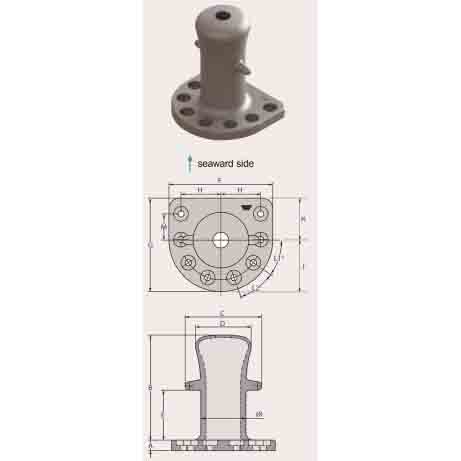 Single Bitt Bollard