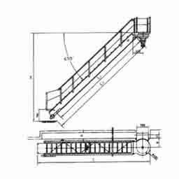 Turnable Treads Steel Gangway Ladder