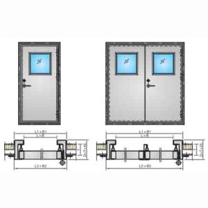WEATHERTIGHT DOOR FOR WEATHER WALL