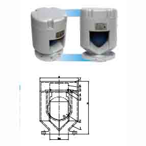 CAST ALUMINUM AIR PIPE HEAD