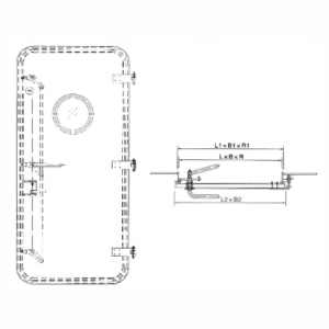 FIBER REINFORCED PLASTICS(FRP) WEATHERTIGHT DOOR