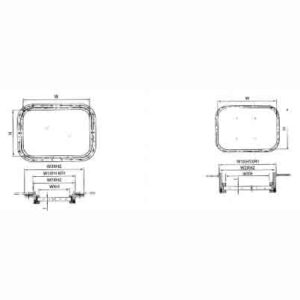 Fixed Rectangular Window for Wheelhouse