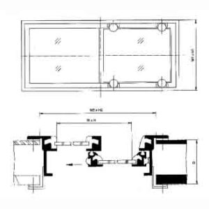 MARINE ALUMINIUM SINGLE SLIDING WINDOW