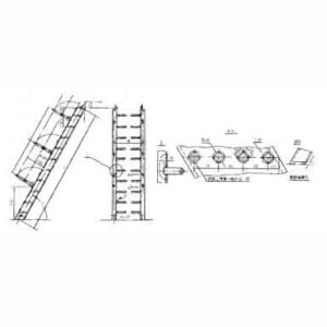 MARINE CARGO HOLD INCLINED LADDER