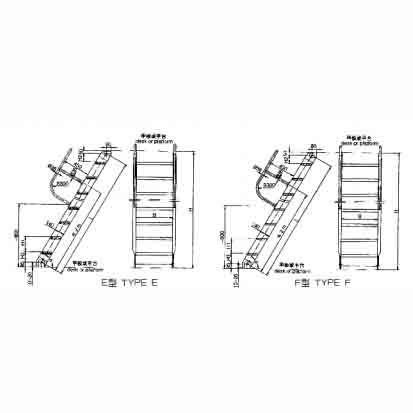 MARINE ENGINE ROOM INCLINED LADDER