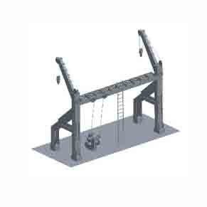 MARINE GRAVITY LUFFING ARM TYPE DAVIT