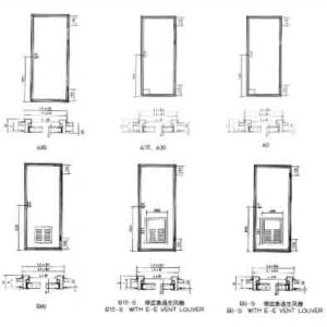MARINE SINGLE LEAF FIREPROOF DOOR