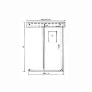 MARINE SLIDING DOOR FOR WHEEL HOUSE